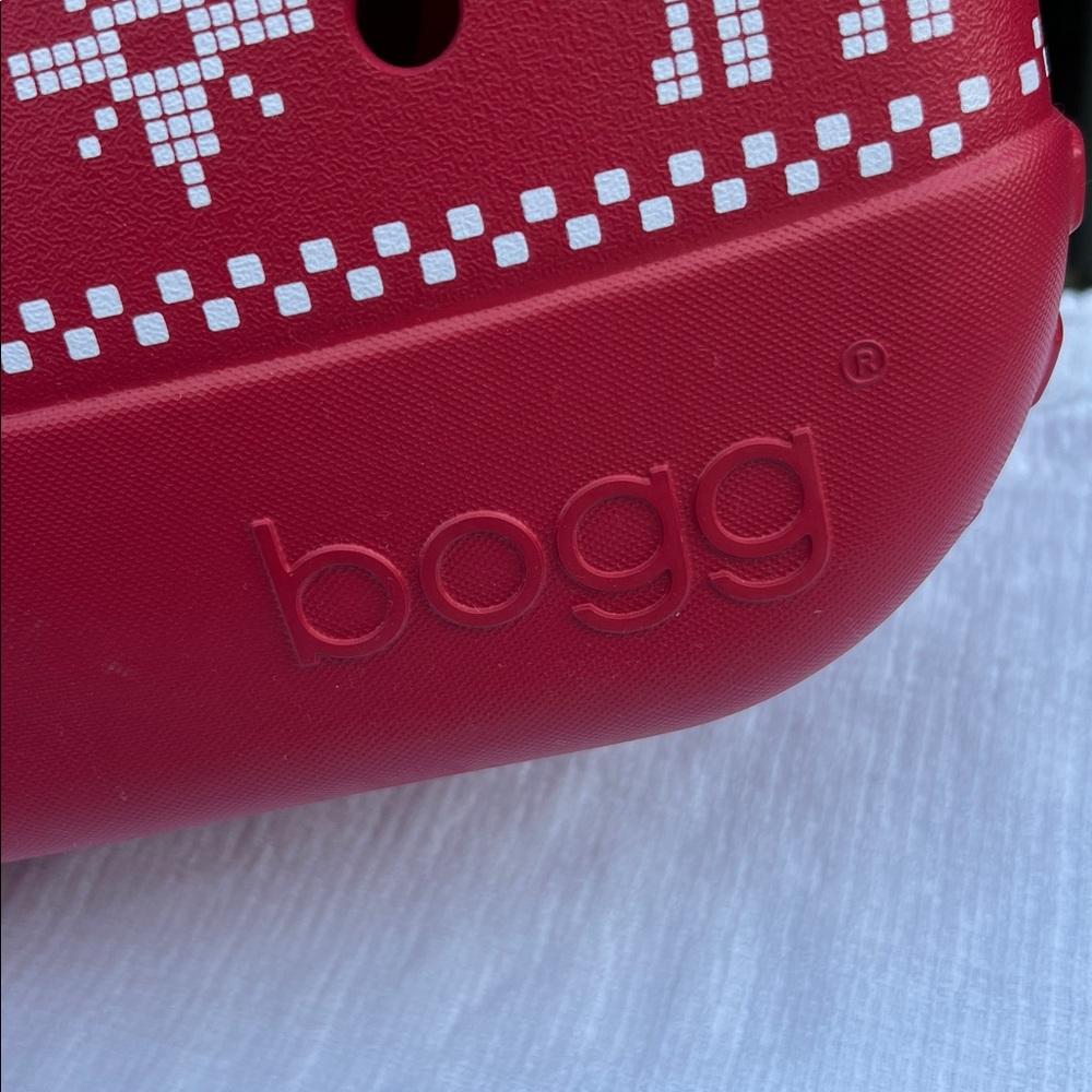 BOGG BAG Red Tote with White Pattern - Picture 2 of 16